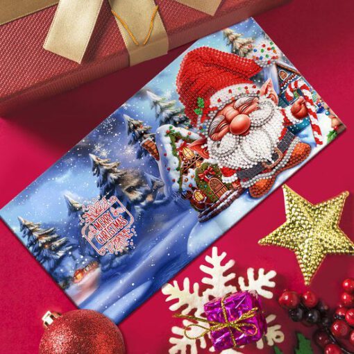 Luxe kerstkaarten met kabouter-kerstmannen